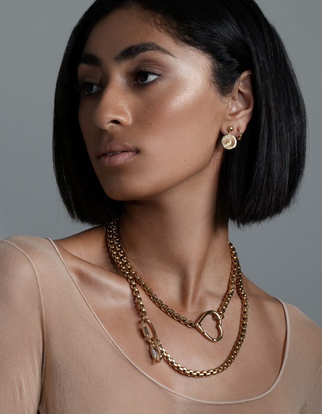 Ashoka Gold Earrings