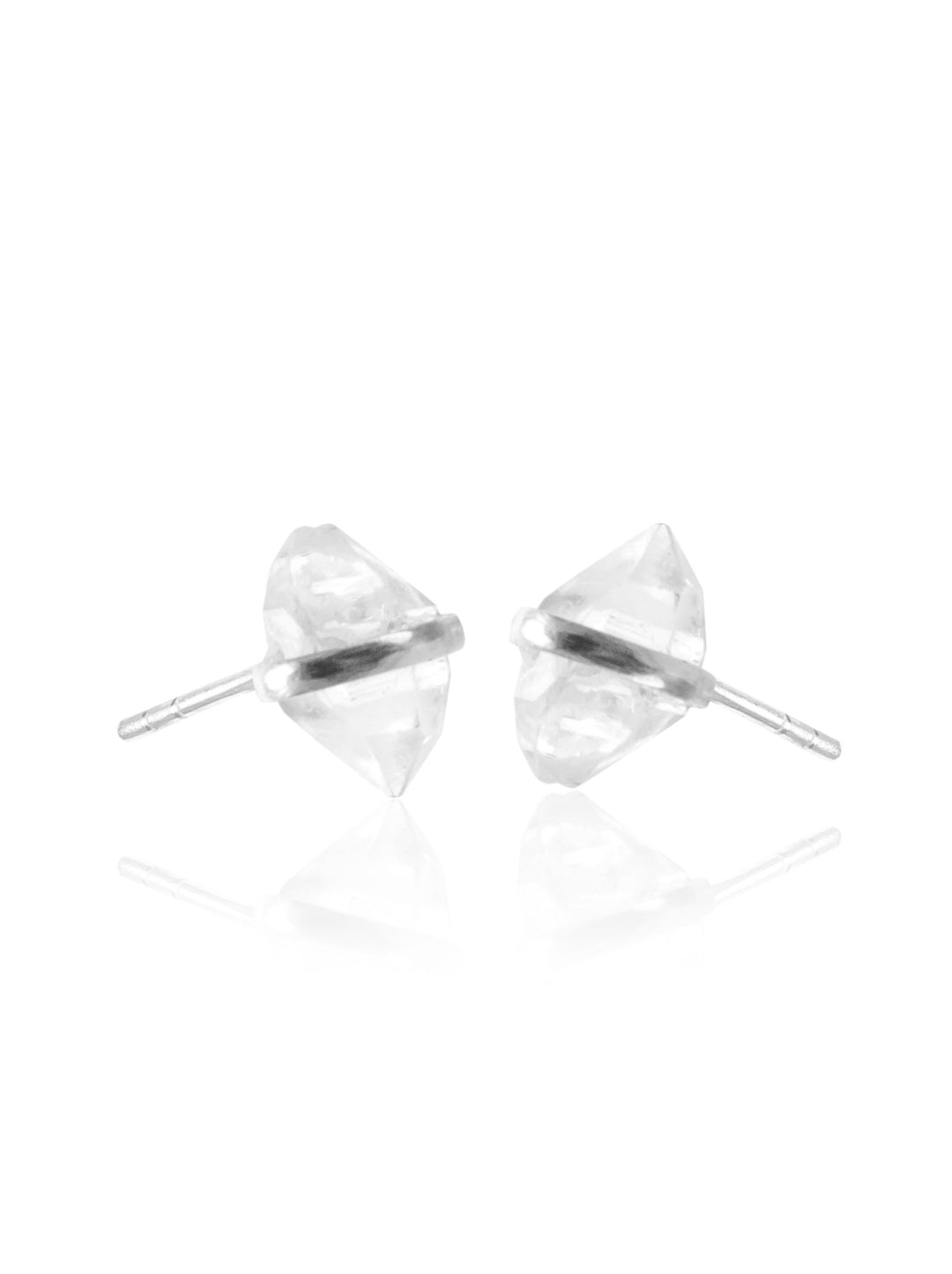 Herkimer Diamond Silver Stud Earrings