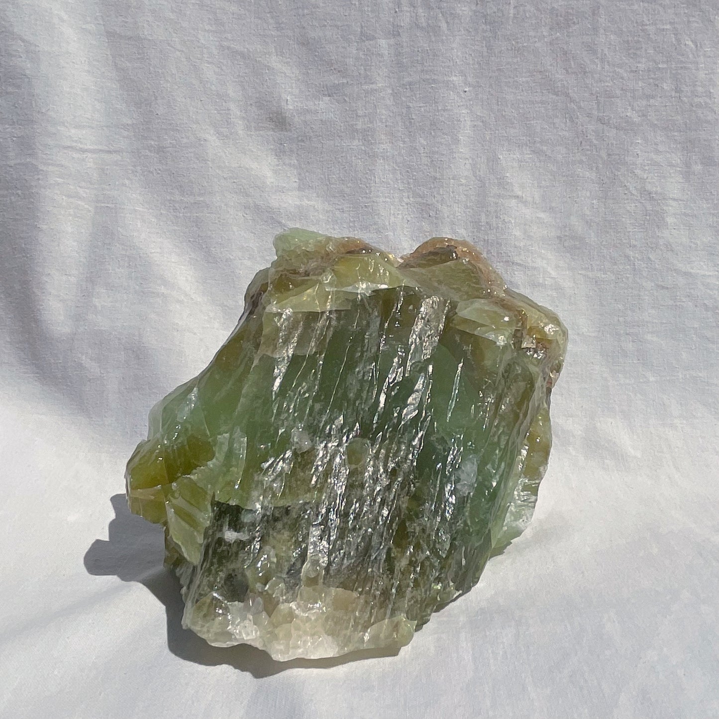 Raw Green Calcite