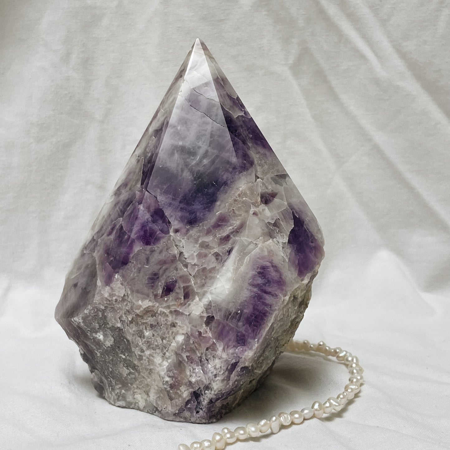 Amethyst Point Partially-Polished