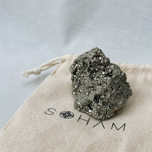 Raw Pyrite + Bag