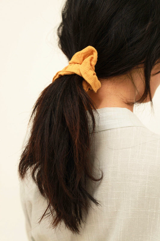 Natural Cotton Hair Scrunchie