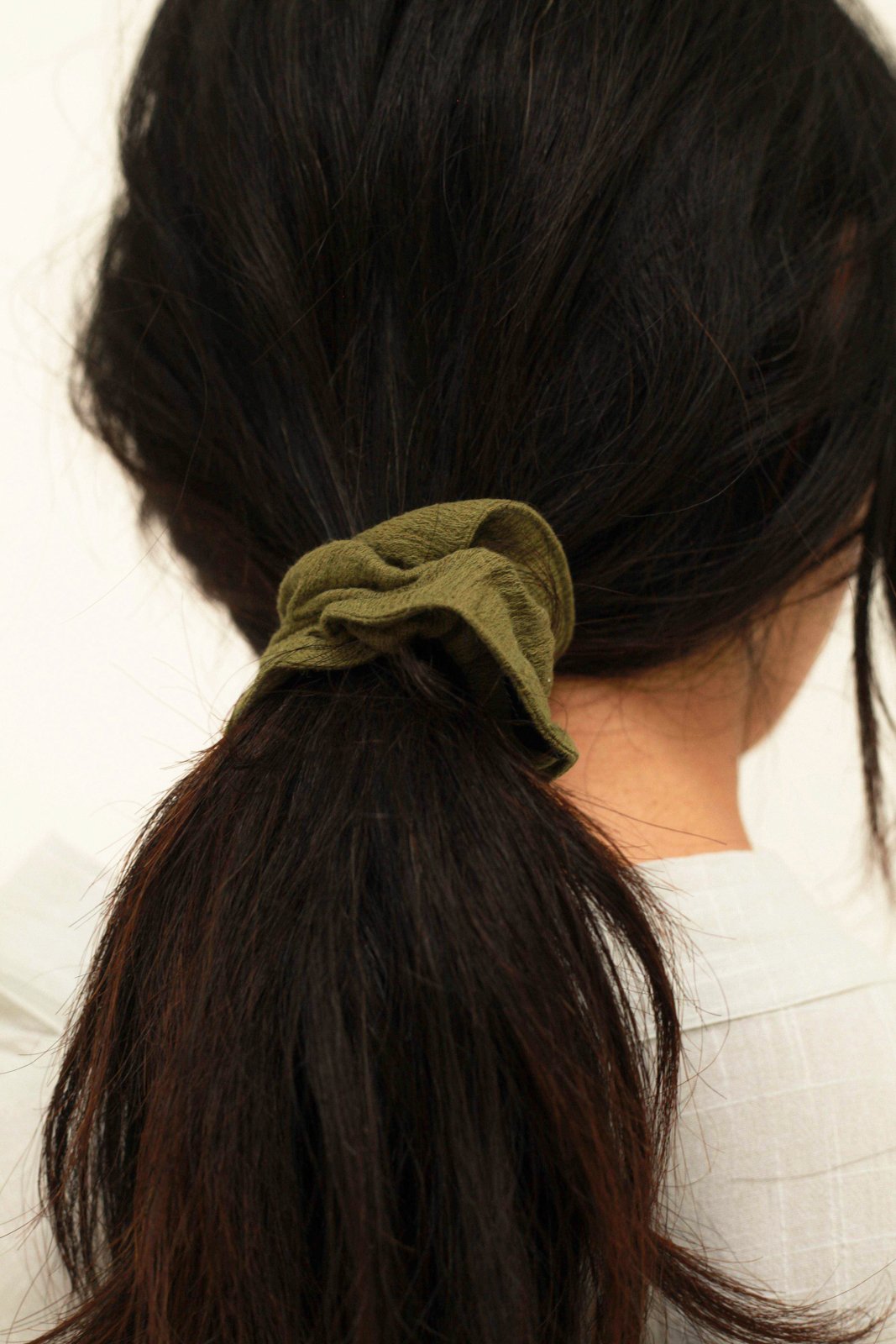 Natural Cotton Hair Scrunchie