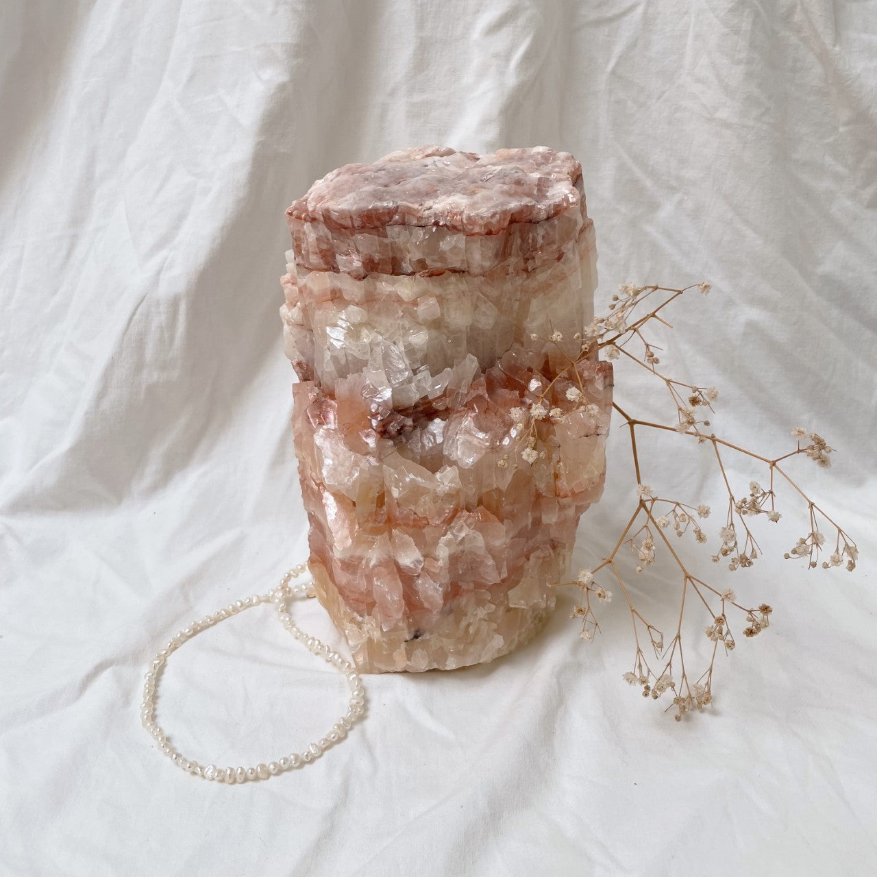 Raw Red Calcite Tower