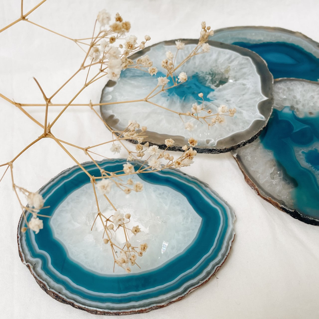 Agate Plates (Set of 4)